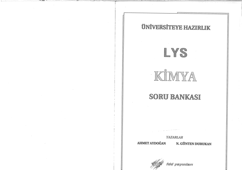FDD LYS Kimya Soru Bankası B Serisi