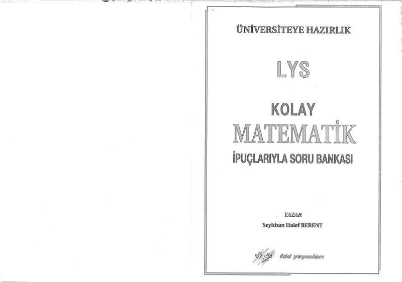 FDD LYS Kolay Matematik Serisi B