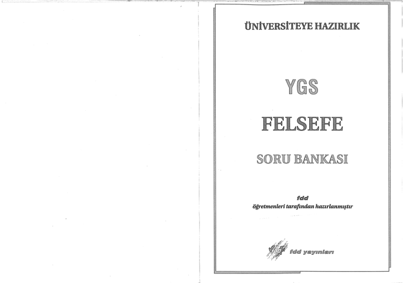 FDD YGS Felsefe S.B