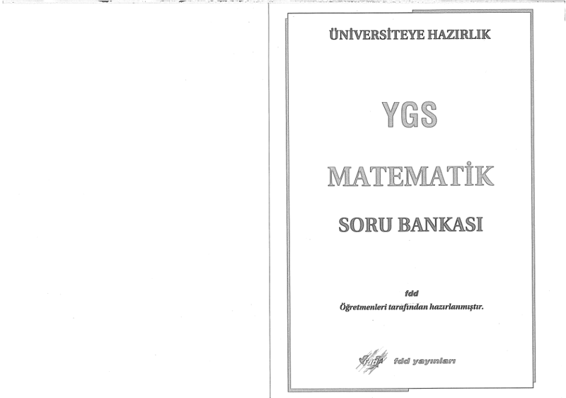 Fdd YGS Matematik S.B