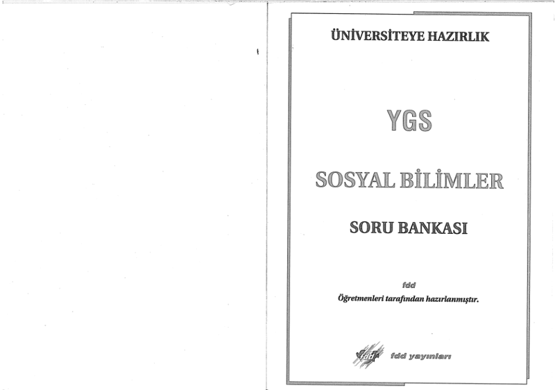 FDD YGS Sosyal Bilimler Soru Bankası