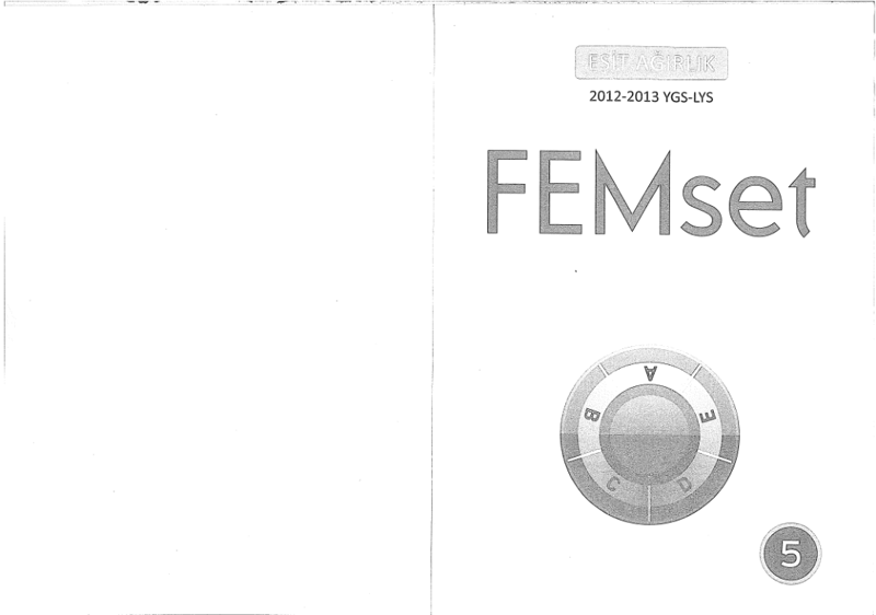 FEM Yayınları YGS-LYS Eşit Ağırlık 5'li Soru Bankası Seti