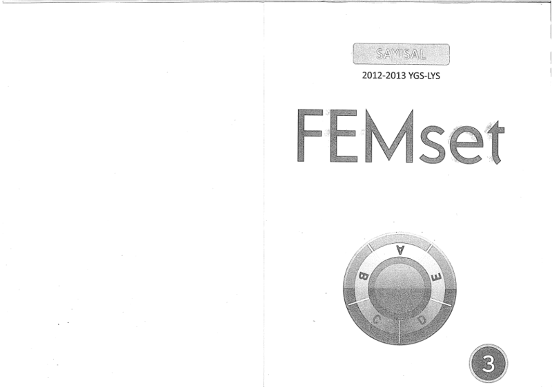 FEM Set YGS-LYS Sayısal 3'lü Soru Bankası