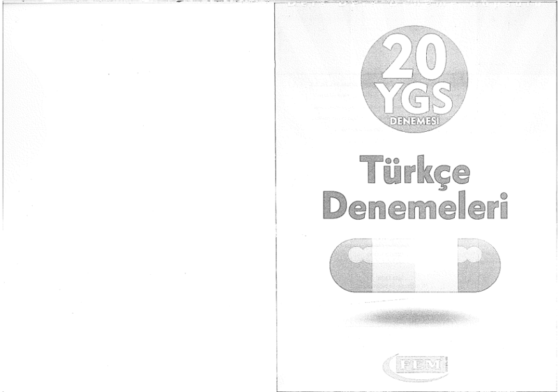 Fem YGS 20 Türkçe Deneme