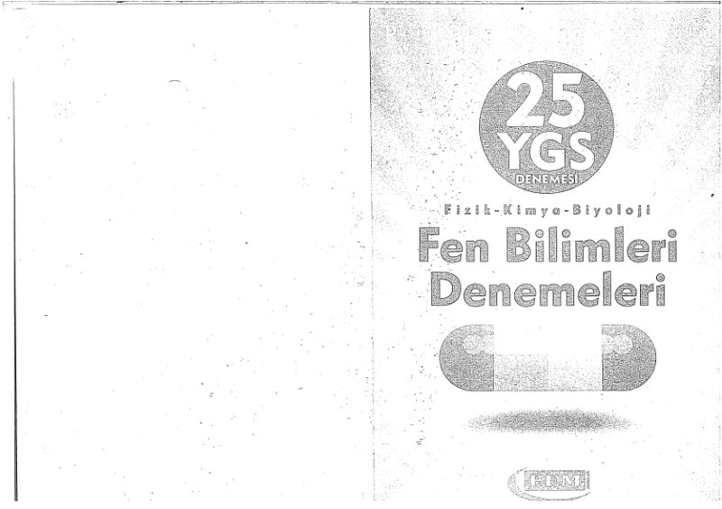 FEM YGS 25 Fen Bilimleri Deneme