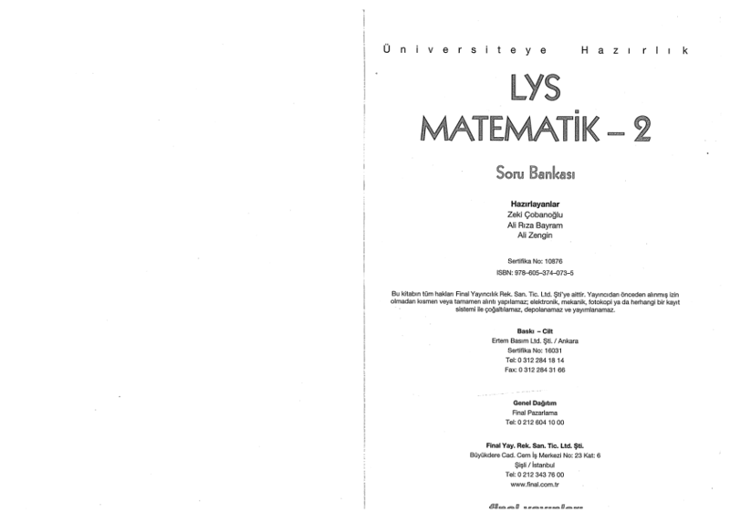 Final LYS Matematik S.B