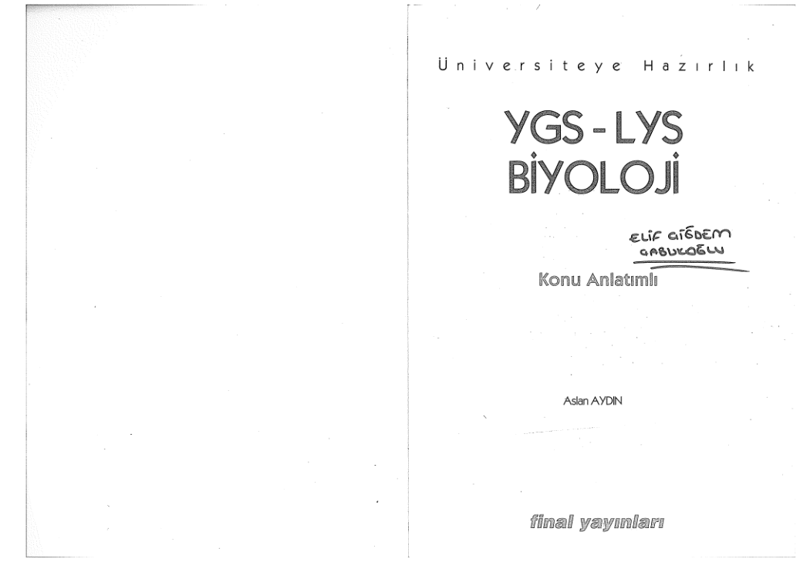 Final YGS LYS Biyolojik A