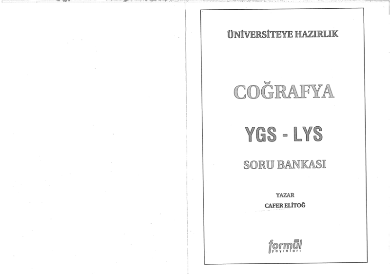 Formül YGS LYS Coğrafya S.B