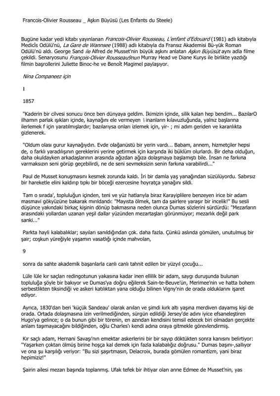 François Olivier Rousseau Aşkın Büyüsü