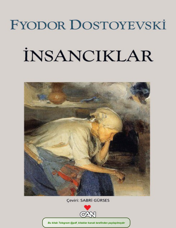 Fyodor Dostoyevski İnsancıklar Pdf Kitaplar