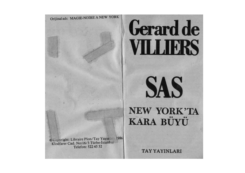 Gerard De Villiers New York