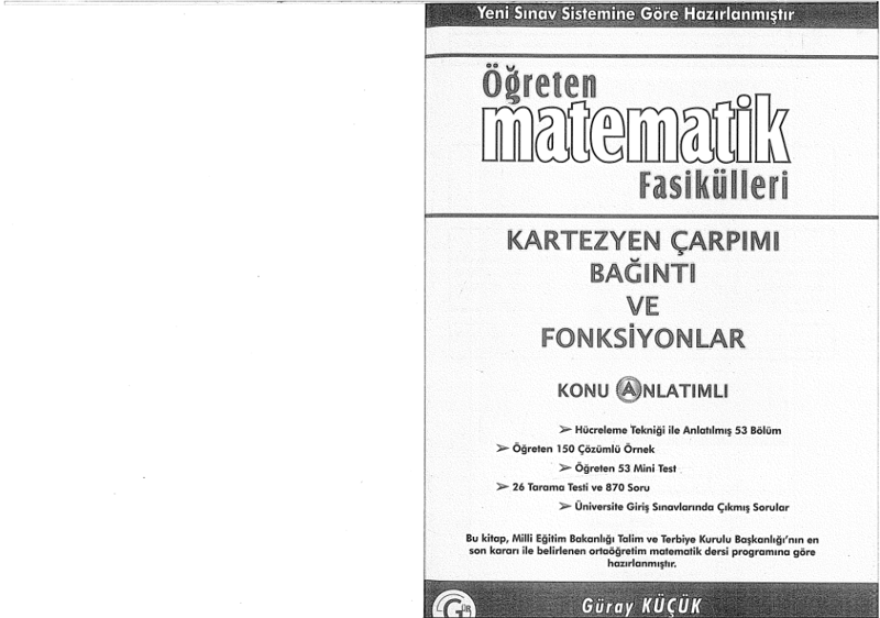 Gur Kartezyen Çarpımı, Bağıntılar ve Fonksiyonlar A