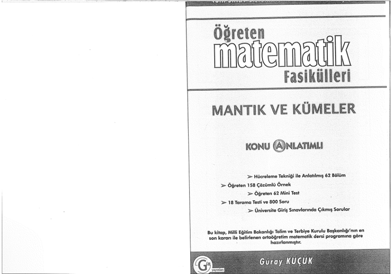 Gür Mantık ve Kümeler A