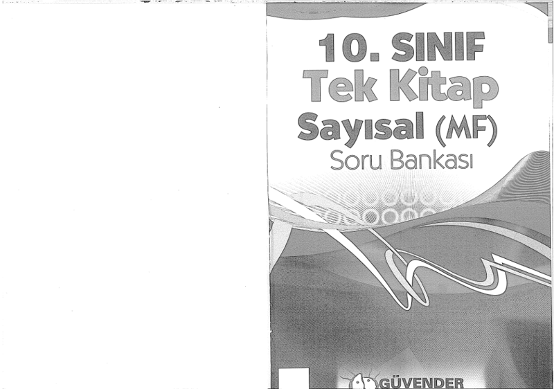 Güvender Yayınları 10. Sınıf Sayısal Tek Kitap Soru Bankası B Serisi