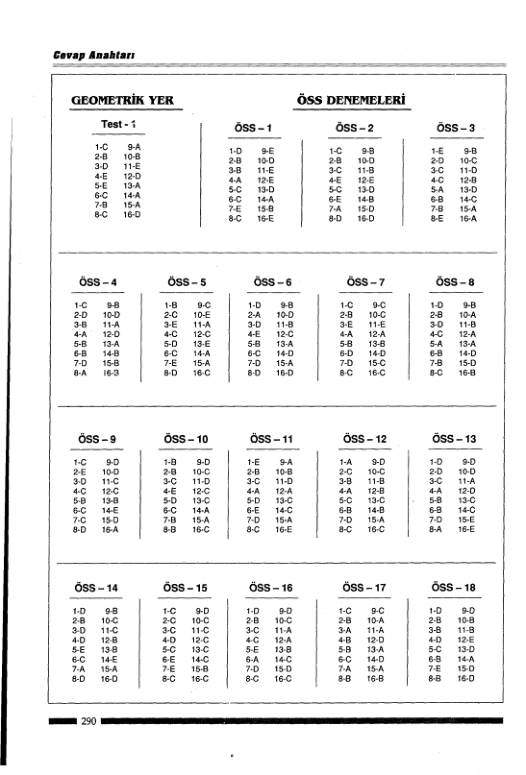 Güvender Yayınları: Geometri Soru Bankası