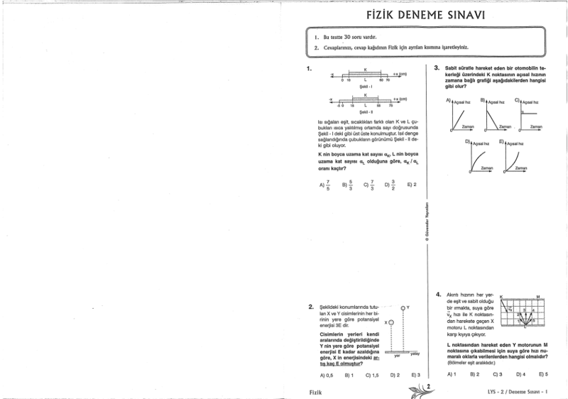 Güvender LYS Matematik 26 Deneme Sınavı