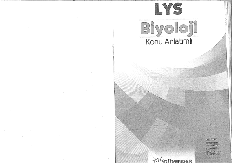 Güvender Yayınları LYS Biyoloji Soru Bankası A Serisi