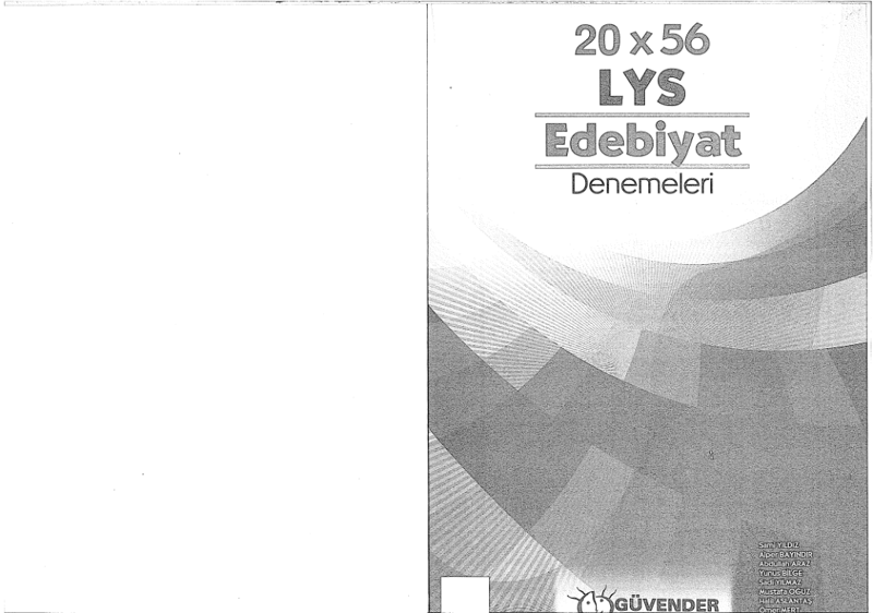 Güvender LYS Edebiyat Denemeleri