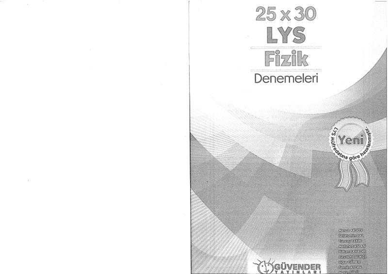Guvender Lys Fizik Denemeleri