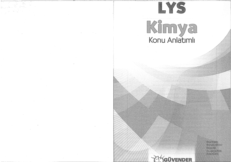Güvender LYS Kimya Konu Anlatımlı