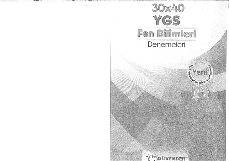 Guvender YGS 30-40 Fen Bilimleri Denemeleri
