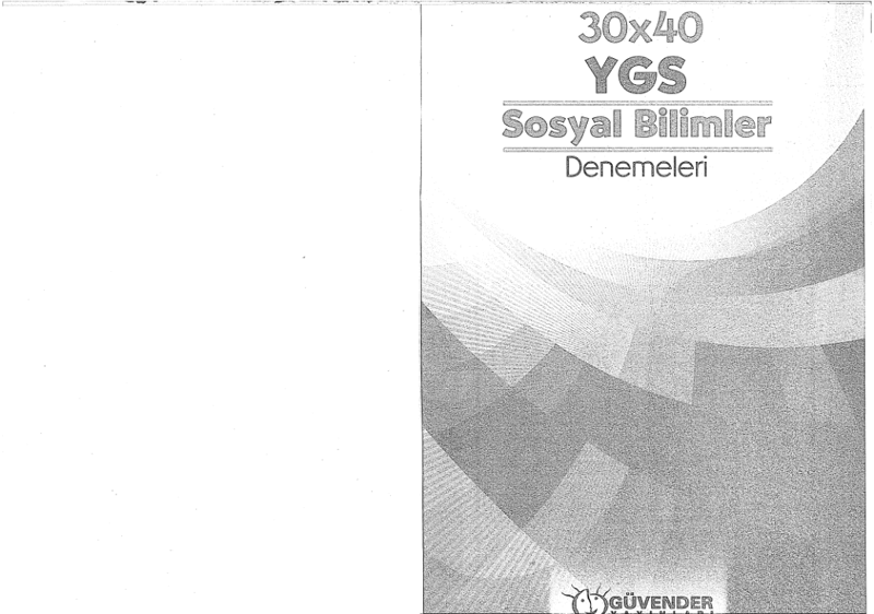 Guvender YGS 3040 Sosyal Bilgiler Denemeleri