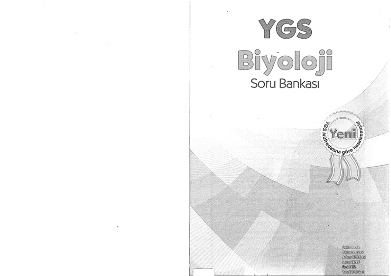 Güvender YGS Biyoloji Soru Bankası