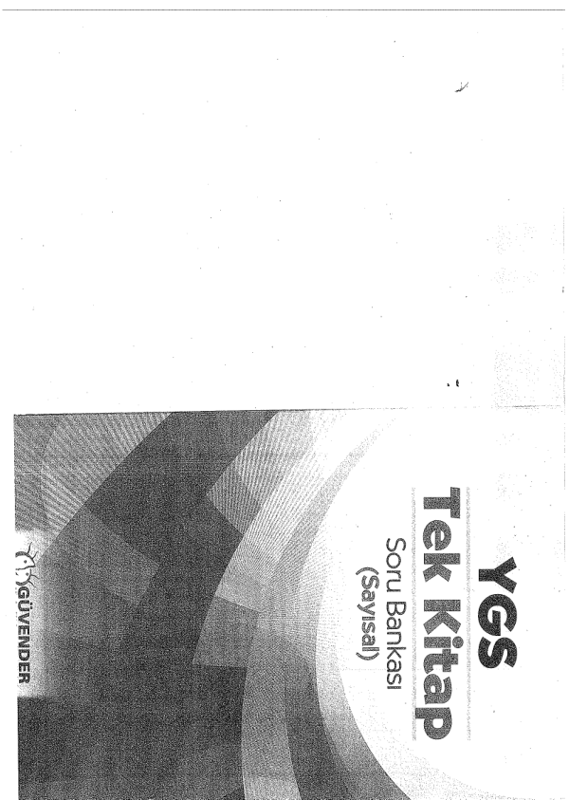 Güvender YGS Tek Kitap Sayısal