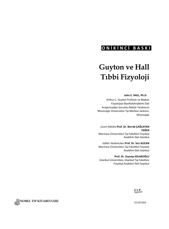 Guyton Hall Tıp Fizyolojisi 12