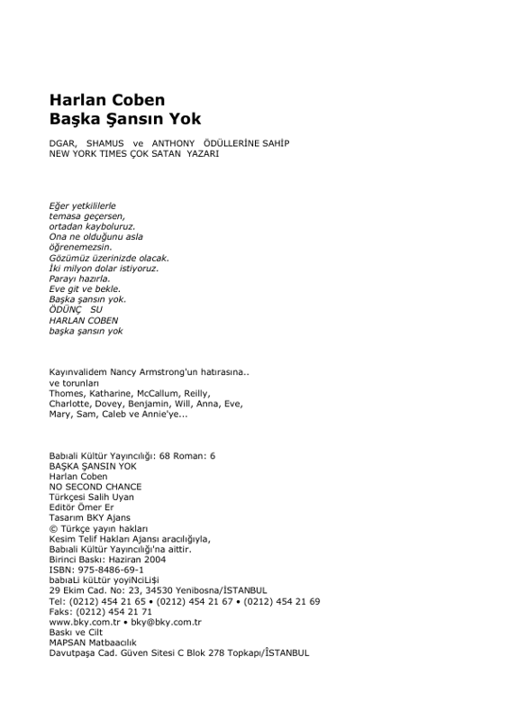 Başka Şansın Yok