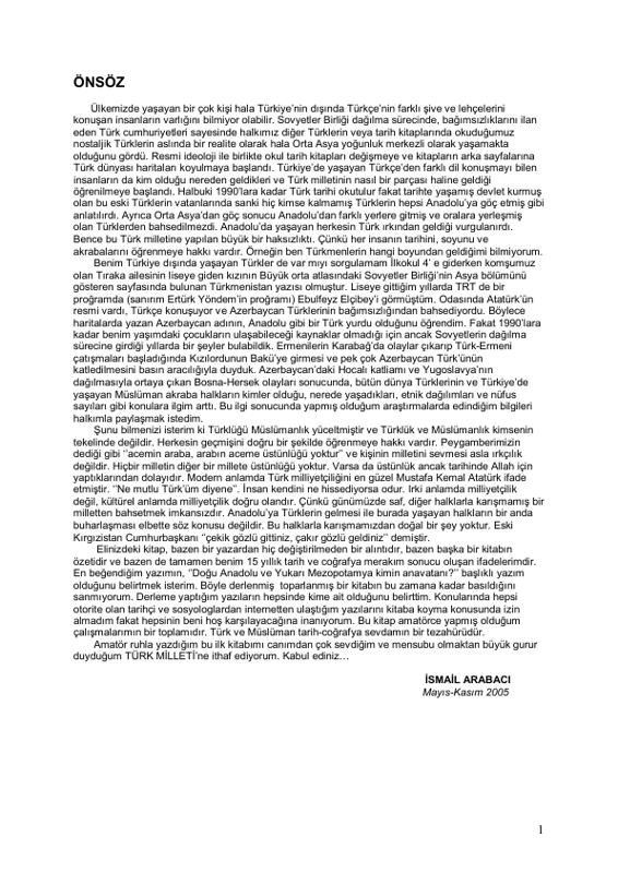 İsmail Arabacı Türkler