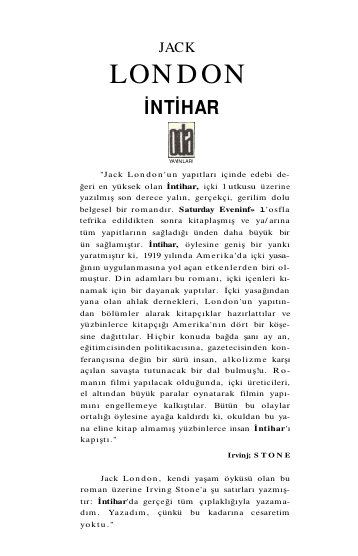 İntihar - Jack London