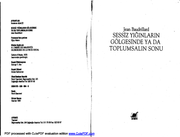Sessiz Yığınların Gölgesinde