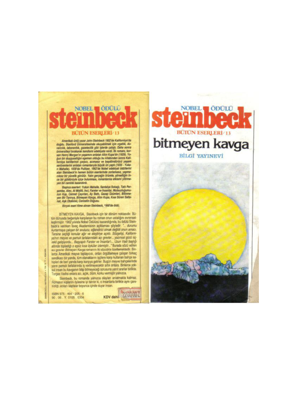 John Steinbeck Bitmeyen Kavga