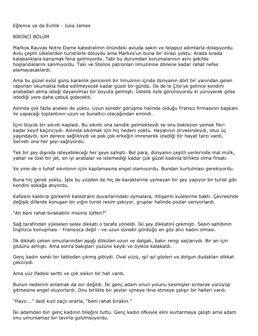 Julia James Eğlence Ya Da Evlilik
