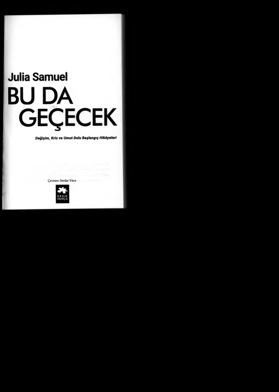 Julia Samuel'in Bu Da Geçecek