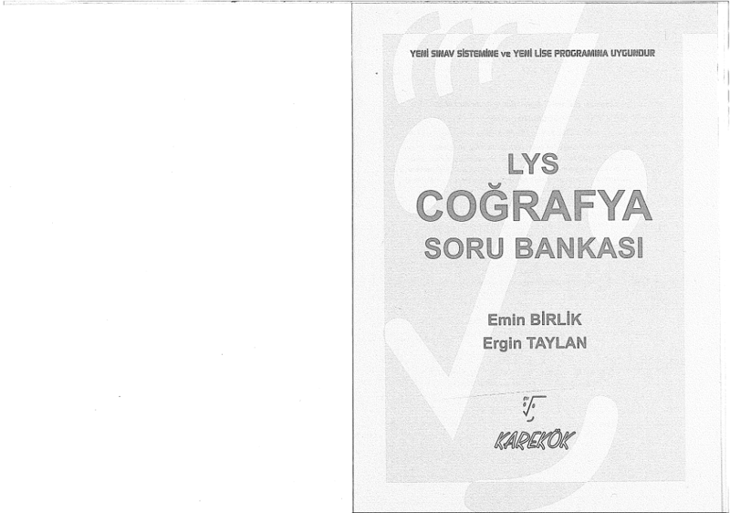 Karekök LYS Coğrafya Soru Bankası (B Serisi)