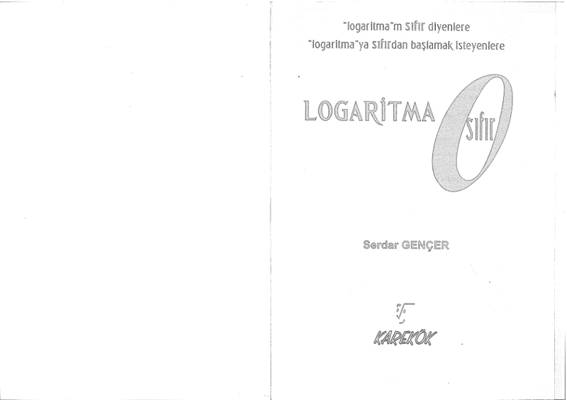 Karekök LYS Logaritma Sıfır Konu Anlatımlı Soru Bankası