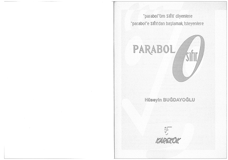Karekök Yayıncılık LYS Parabol Sıfır