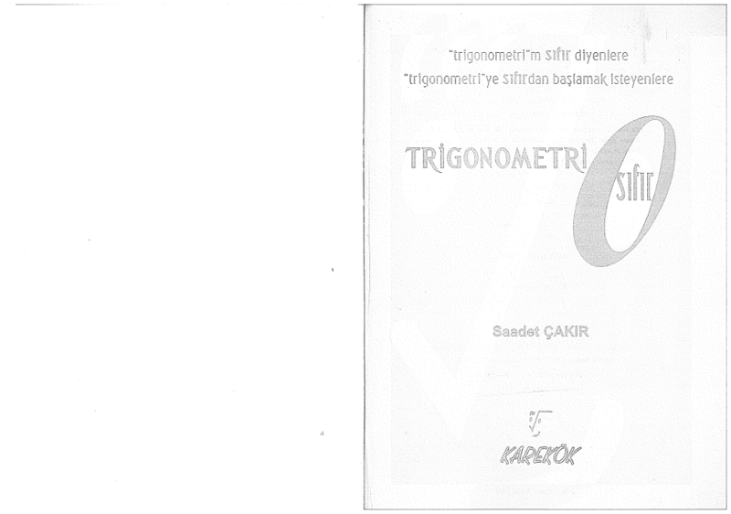 Karekök Yayınları LYS Trigonometri Soru Bankası
