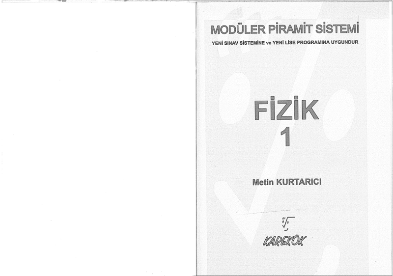 Karekök Yayıncılık 11. Sınıf Fizik Konu Anlatımı