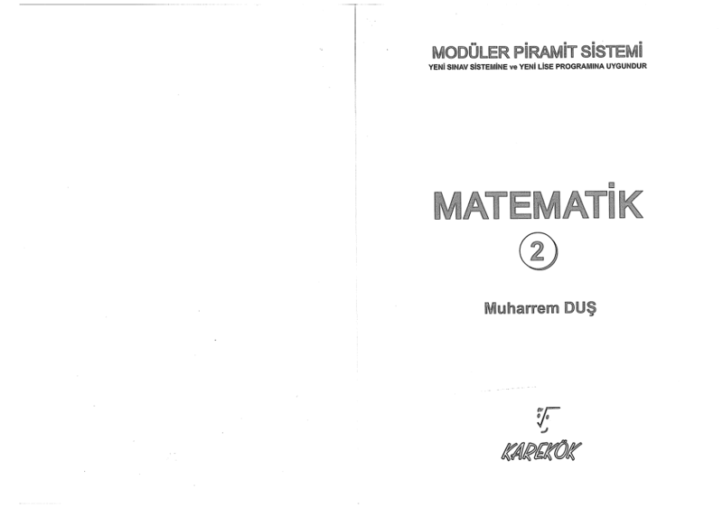 Karekök MPS Matematik 2 Konu Anlatımlı Soru Bankası