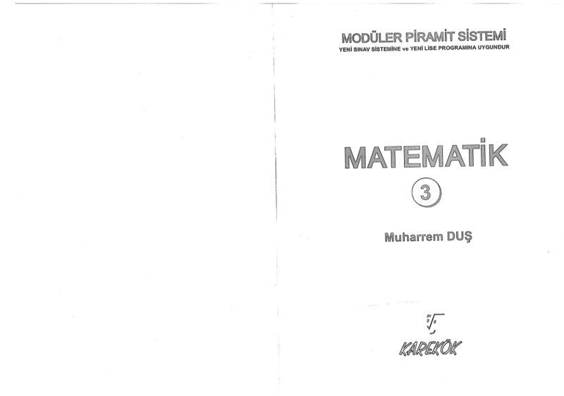 Karekök MPS Matematik 3 Konu Anlatımlı Soru Bankası
