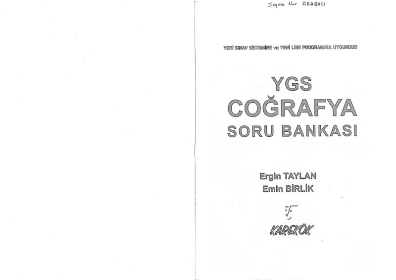 Karekök YGS Coğrafya S.B