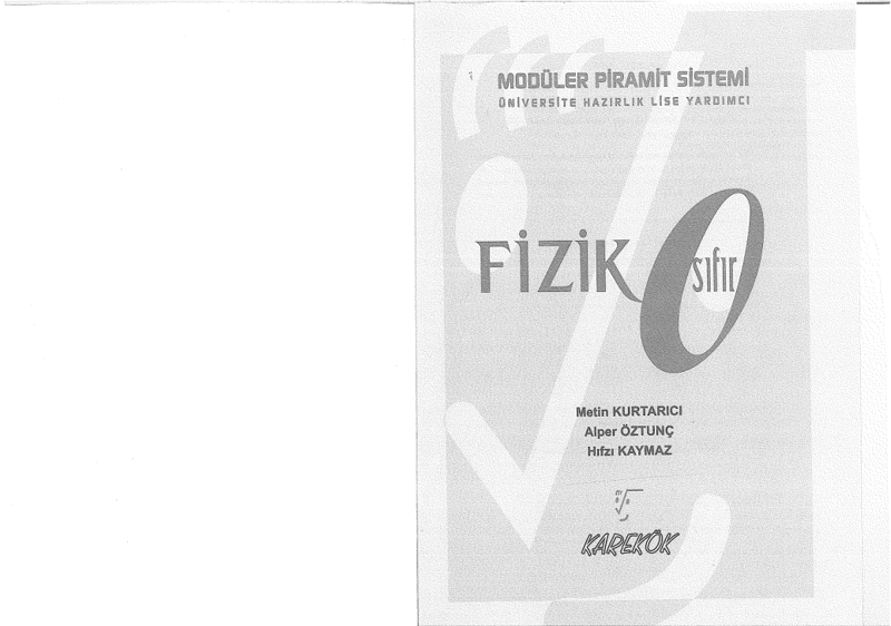 Karekök YGS Fizik 0 Soru Bankası
