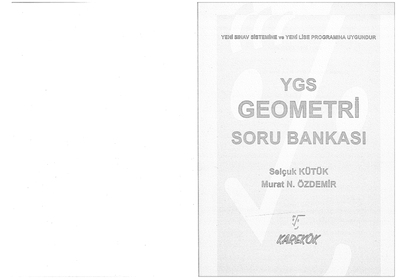 Karekok YGS Geometri B