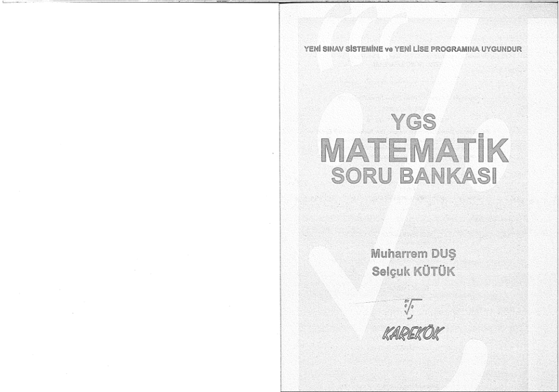 Karekök YGS Matematik S.B