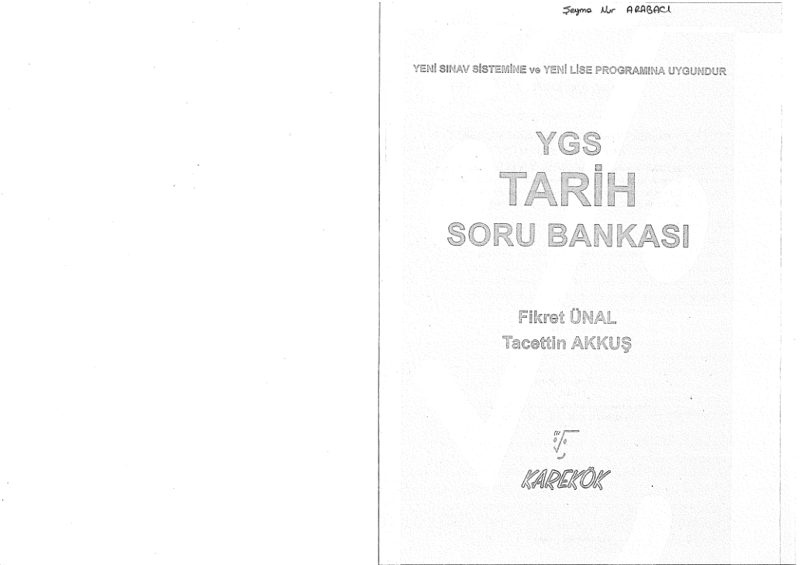 Karekök Yayınları YGS Tarih Soru Bankası B Serisi
