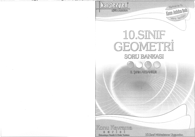 Kartezyen 10. Sınıf Geometri Soru Bankası - B