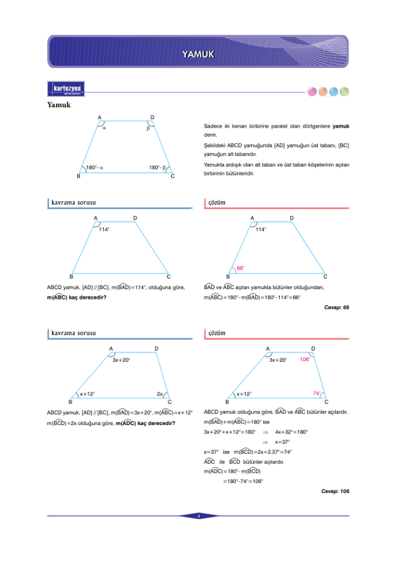 Kartezyen Geometri ve Yamuk